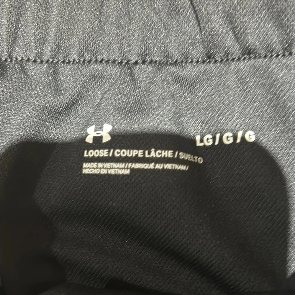 Under Armour Black Athletic Shorts with Elastic Waistband - Picture 3 of 4